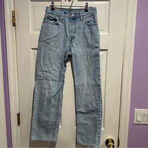 Levi’s 501 ’90s Button Fly Jeans Light Wash W25 L30 Straight Leg
